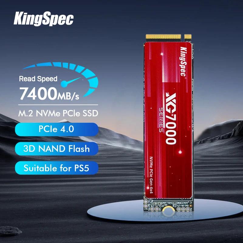 KingSpec SSD M2 NVMe 512GB 1TB 2TB 4TB 7000 MB/s SSD M.2 2280 PCIe 4.0 SSD Nmve Gen4 ϵ ũ ̺, PS5   NVMe ̺